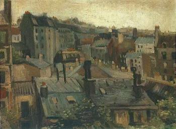 Vincent Van Gogh : View of the Roofs of Paris